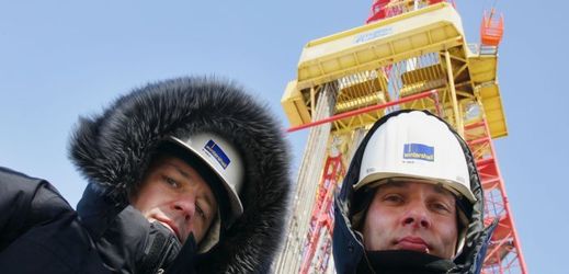 Ruští těžaři v polárních oblastech. 